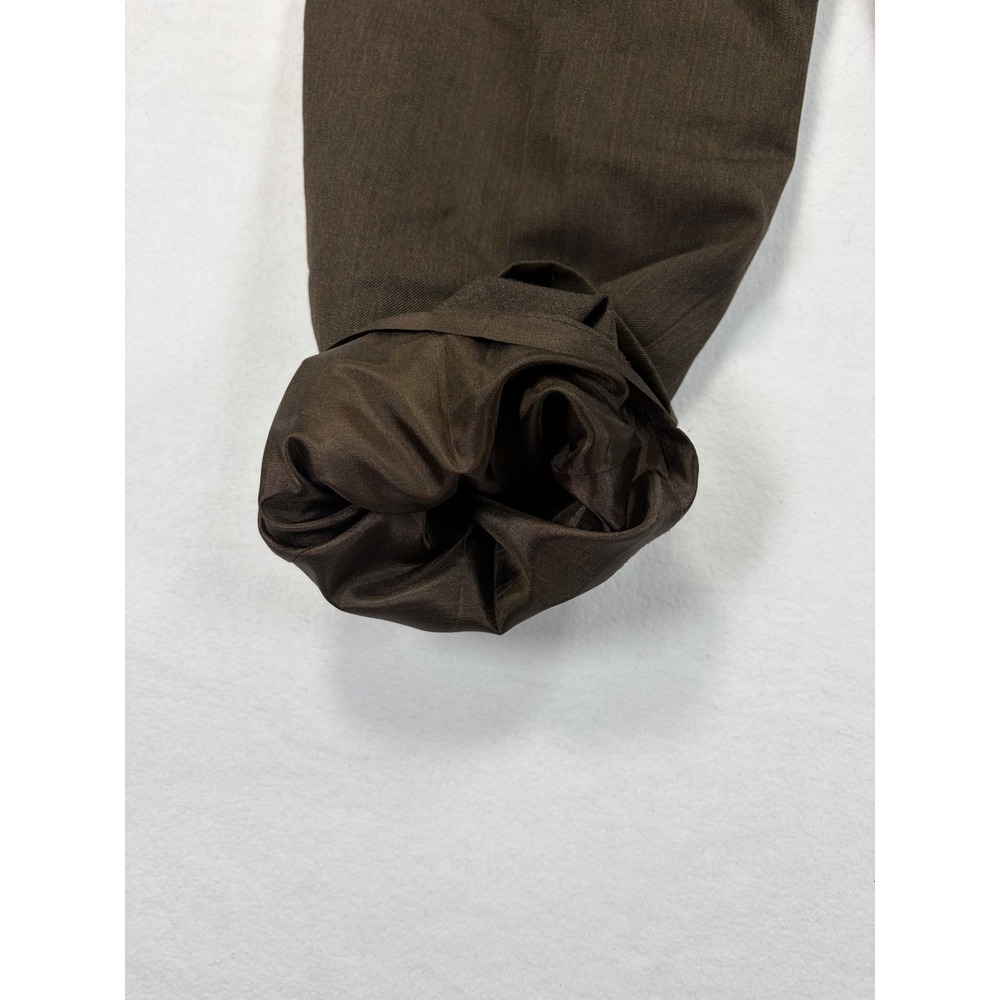 Pendleton Brown 100% Virgin Wool Straight Leg Trousers Pants Petite 12 High Rise - Picture 7 of 7
